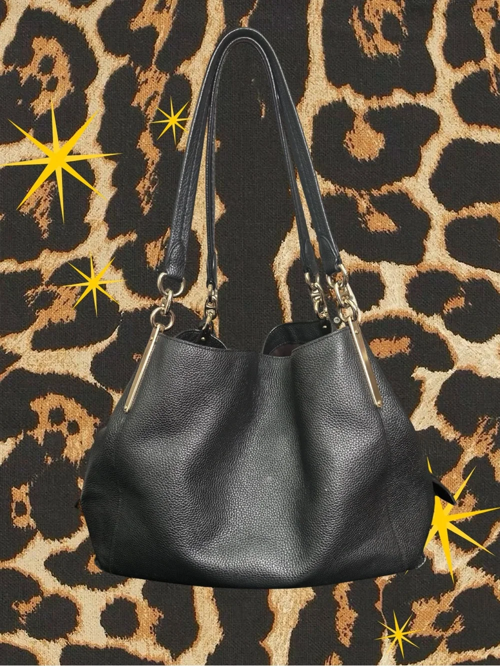 COACH | Dalton 31 No. E1992-73545 | Black Pebbled Leather | Great Condition